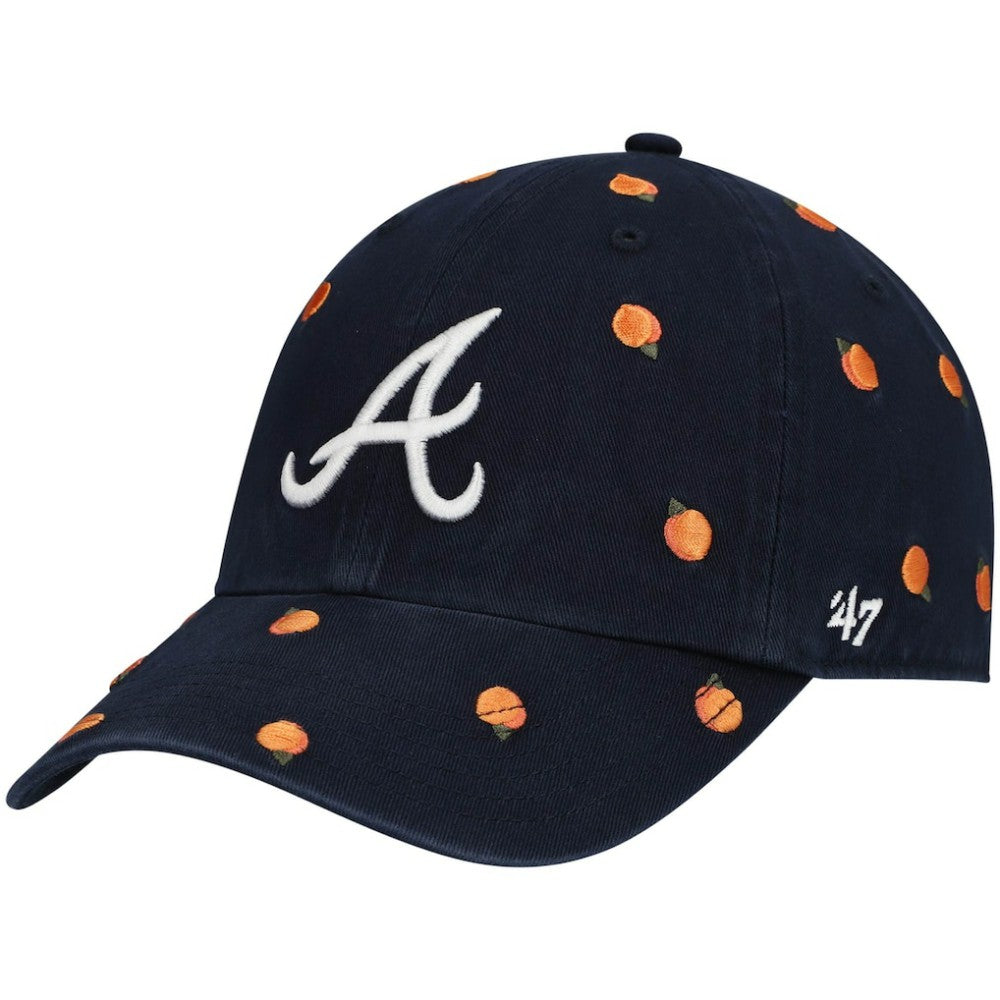 Navy Atlanta Braves '47 Women's Confetti Clean Up Adjustable Hat