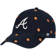 Navy Atlanta Braves '47 Women's Confetti Clean Up Adjustable Hat