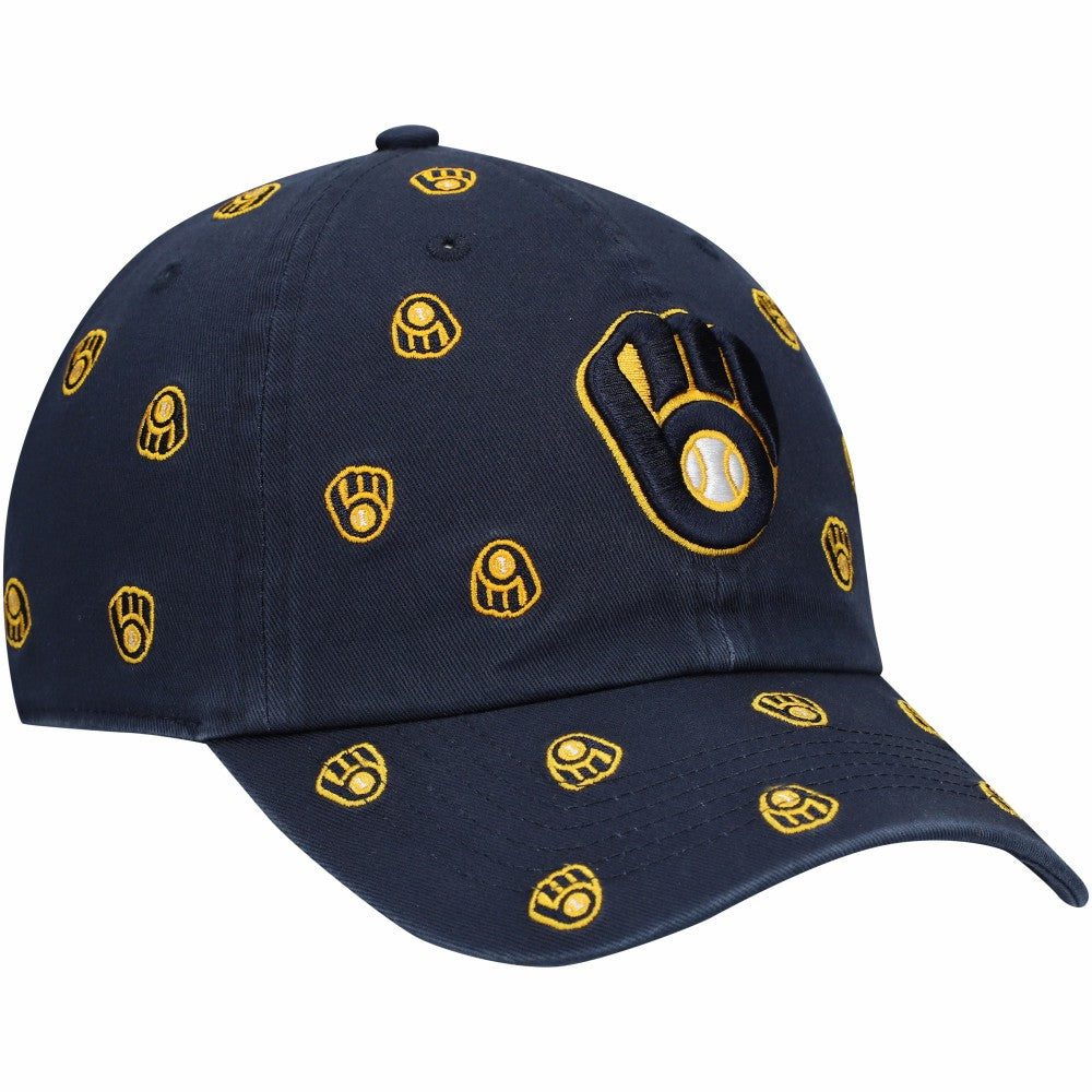 Navy Milwaukee Brewers '47 Women's Confetti Clean Up Adjustable Hat