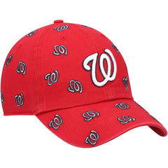 Red Washington Nationals '47 Women's Confetti Clean Up Adjustable Hat