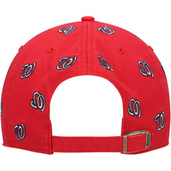Red Washington Nationals '47 Women's Confetti Clean Up Adjustable Hat
