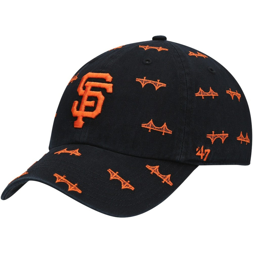 Black San Francisco Giants '47 Women's Confetti Clean Up Adjustable Hat