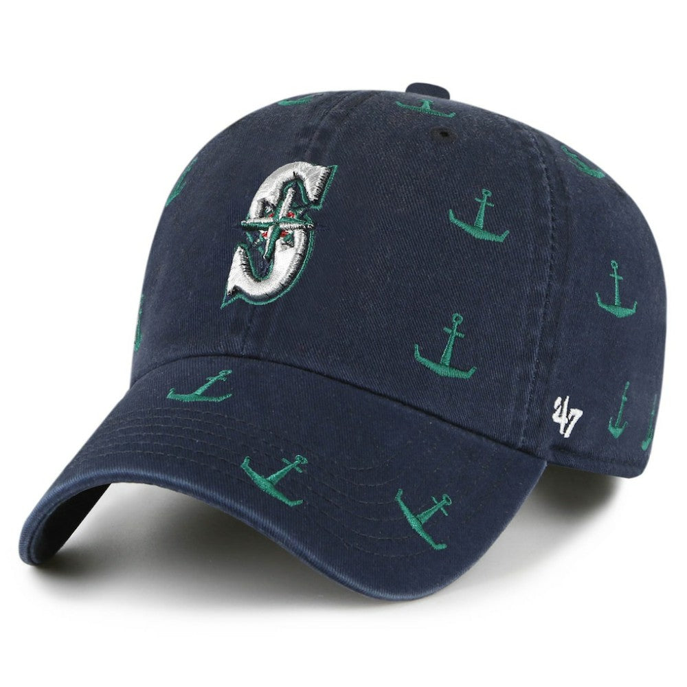Navy Seattle Mariners '47 Women's Confetti Clean Up Adjustable Hat