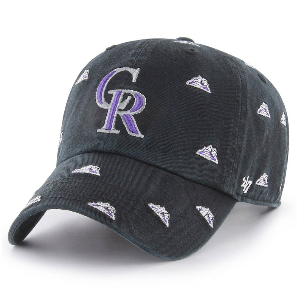Black Colorado Rockies '47 Women's Confetti Clean Up Adjustable Hat