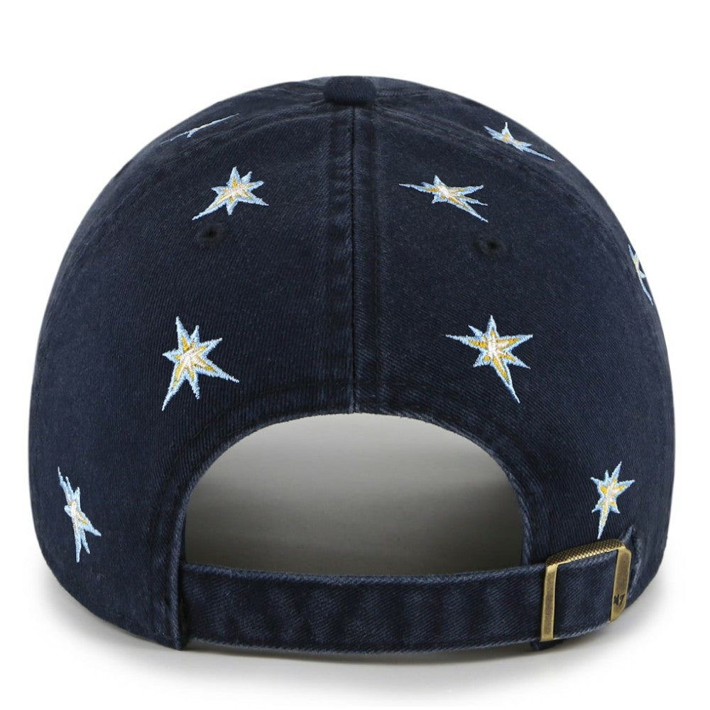 Navy Tampa Bay Rays '47 Women's Confetti Clean Up Adjustable Hat