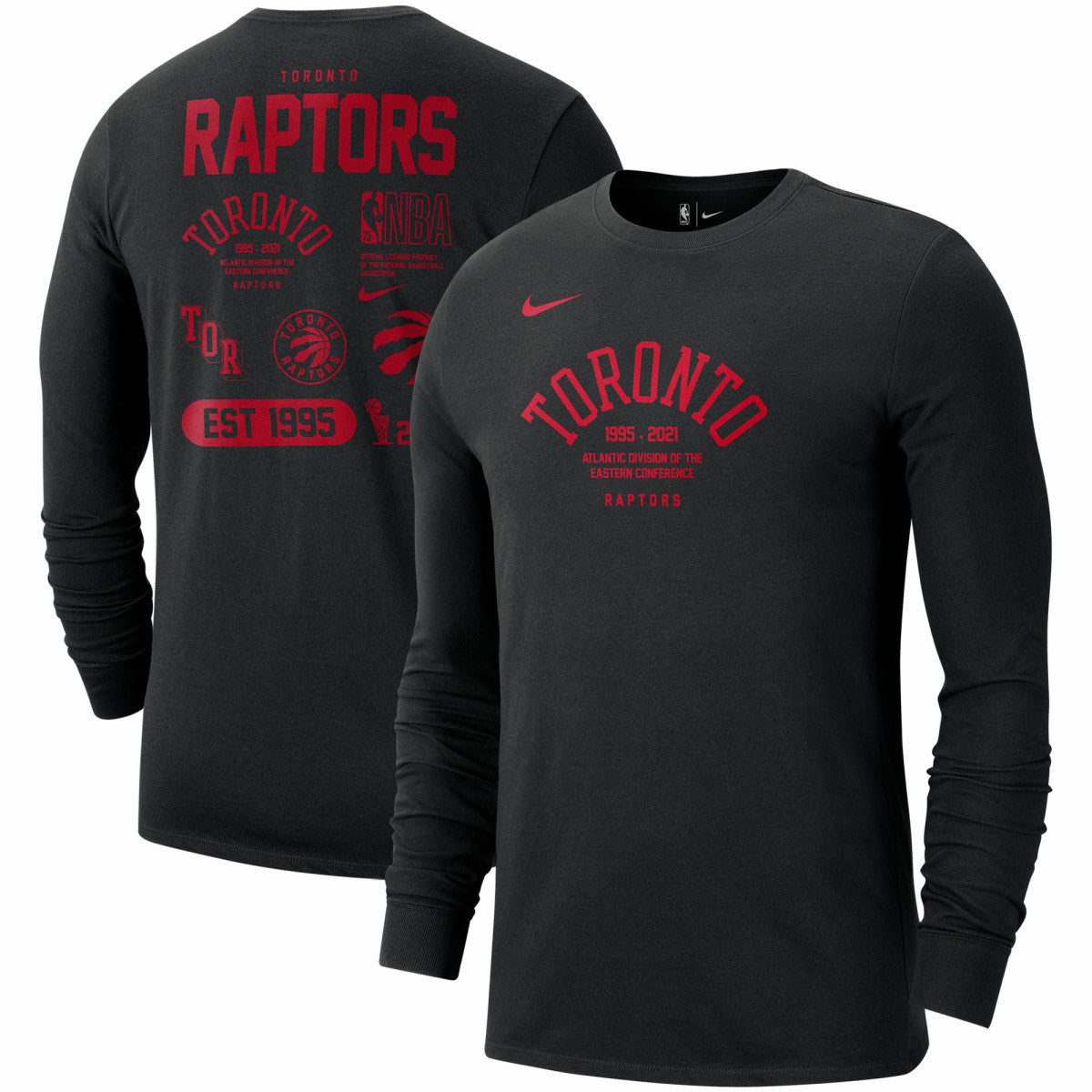 Nike Toronto Raptors 75th Anniversary Courtside Element Long Sleeve T-Shirt