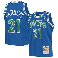 Mitchell & Ness Kevin Garnett Minnesota Timberwolves Youth 1995-96 Hardwood Classics Swingman Jersey