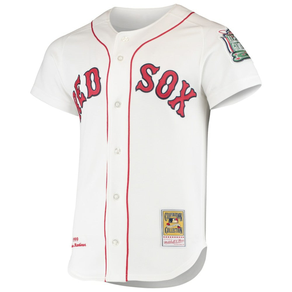 White Pedro Martinez Boston Red Sox Mitchell & Ness 1999 Cooperstown Collection Home Authentic Jersey
