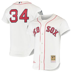 White David Ortiz Boston Red Sox Mitchell & Ness 2004 Cooperstown Collection Home Authentic Jersey