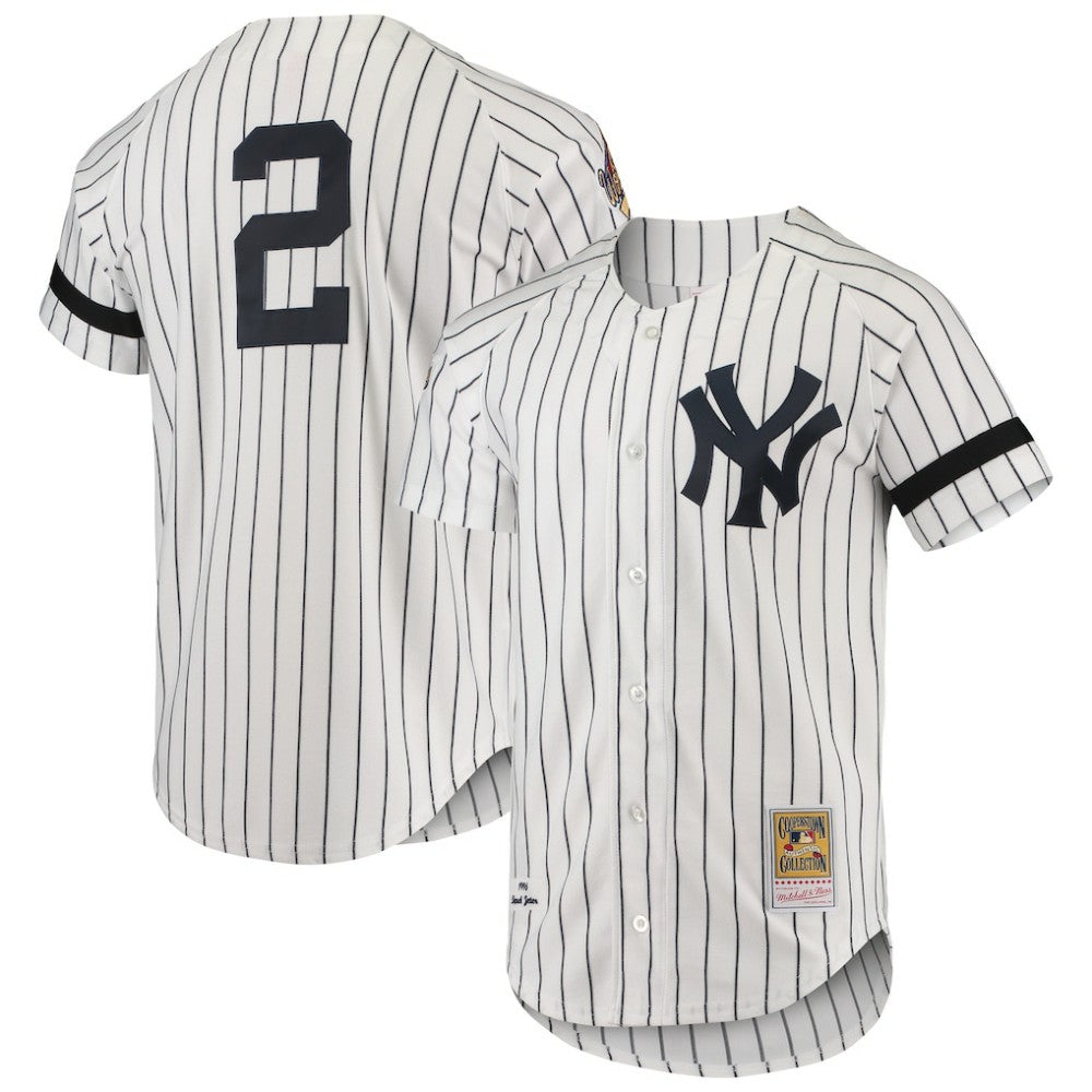 White New York Yankees Mitchell & Ness Cooperstown Collection 1996 Authentic Home Jersey
