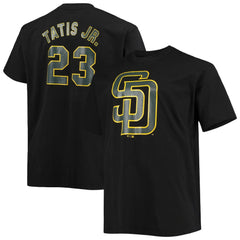 Black Fernando Tatis Jr. San Diego Padres Fanatics Big & Tall Wordmark Name & Number T-Shirt