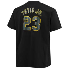 Black Fernando Tatis Jr. San Diego Padres Fanatics Big & Tall Wordmark Name & Number T-Shirt