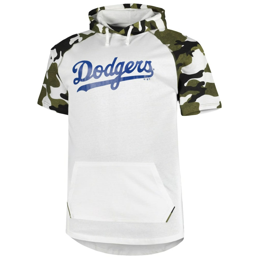 White/Camo Mookie Betts Los Angeles Dodgers Player Big & Tall Raglan Hoodie T-Shirt