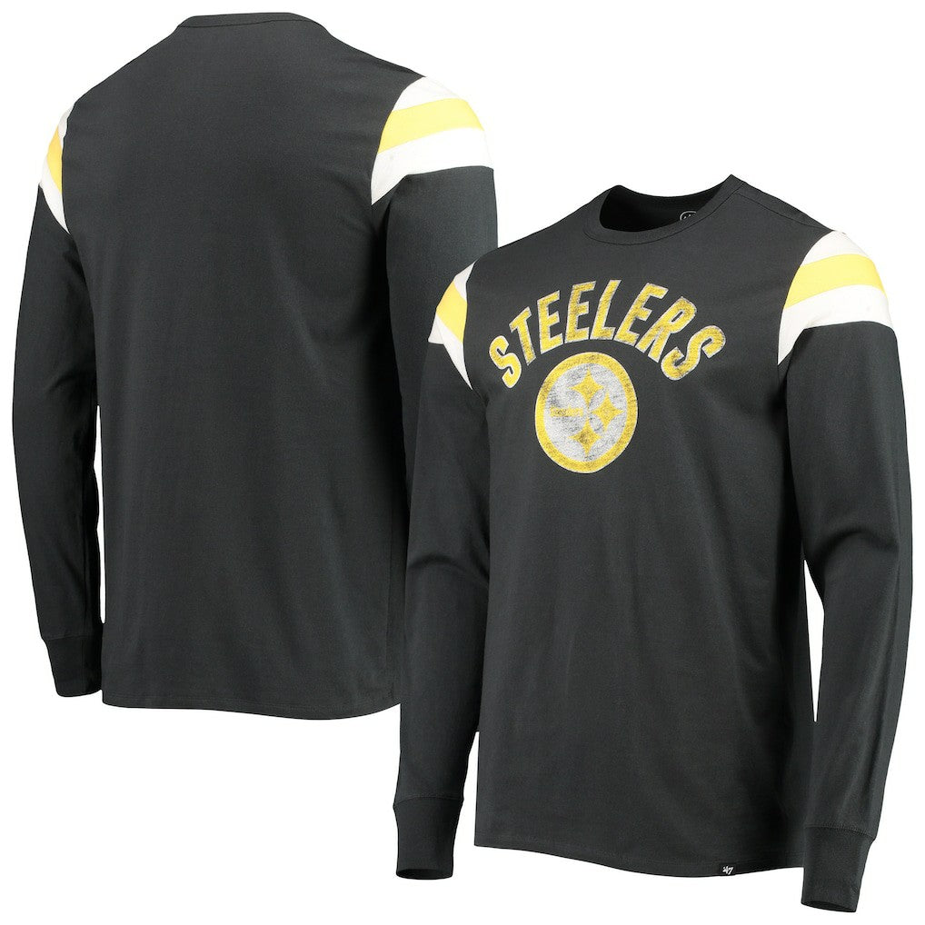 '47 Franklin Rooted Long Sleeve T-Shirt - Pittsburgh Steelers T-shirts