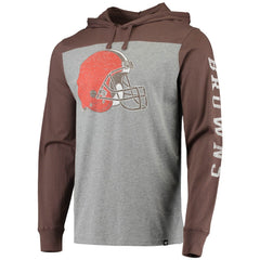 '47 Franklin Wooster Long Sleeve Hoodie T-Shirt - Cleveland Browns Hoodies