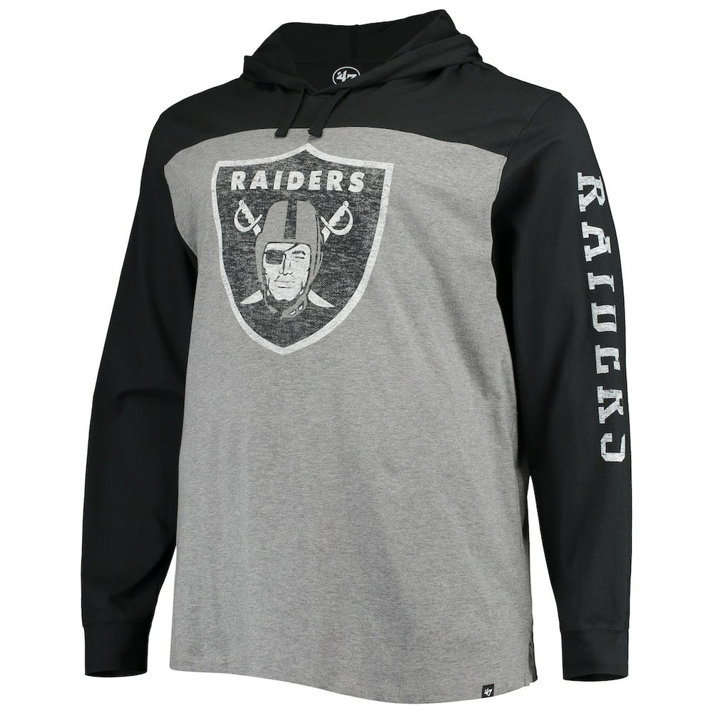 '47 Franklin Wooster Long Sleeve Hoodie T-Shirt - Las Vegas Raiders Hoodies