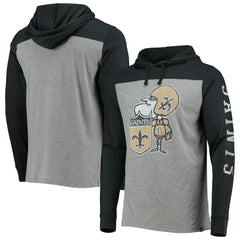'47 Franklin Wooster Throwback Long Sleeve Hoodie T-Shirt - New Orleans Saints Hoodies