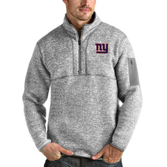 Antigua Team Logo Fortune Quarter-Zip Pullover Jacket - New York Giants Pullover