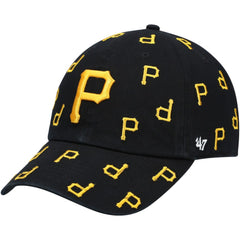 Black Pittsburgh Pirates '47 Women's Confetti Clean Up Adjustable Hat