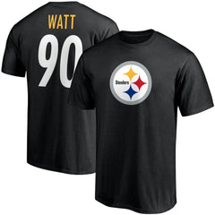 T.J. Watt  Player Icon Name & Number T-Shirt - Pittsburgh Steelers T-shirts
