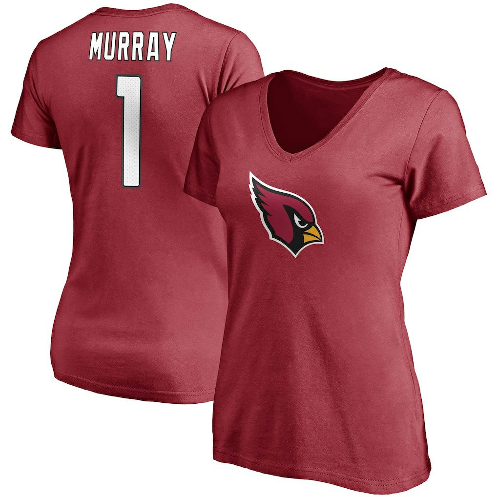 Kyler Murray  Women's Player Icon Name & Number V-Neck T-Shirt - Arizona Cardinals T-shirts