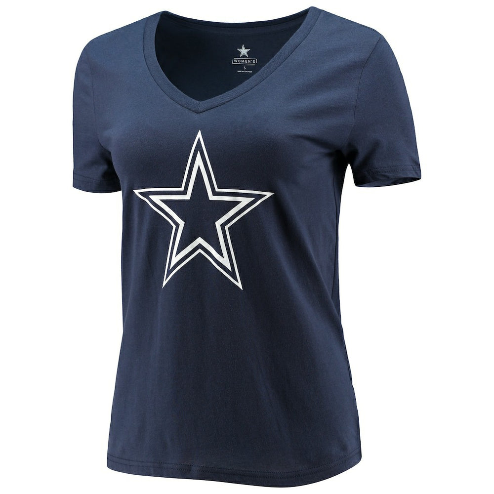 CeeDee Lamb  Women's Player Icon Name & Number V-Neck T-Shirt - Dallas Cowboys T-shirts