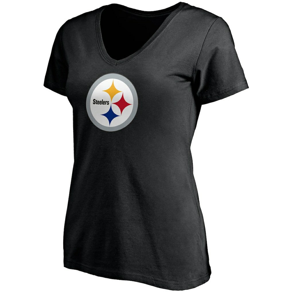 T.J. Watt  Women's Player Icon Name & Number V-Neck T-Shirt - Pittsburgh Steelers T-shirts