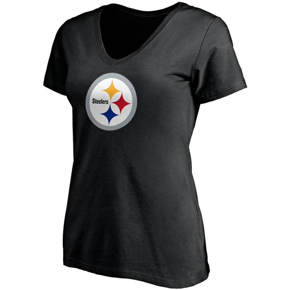 T.J. Watt  Women's Player Icon Name & Number V-Neck T-Shirt - Pittsburgh Steelers T-shirts
