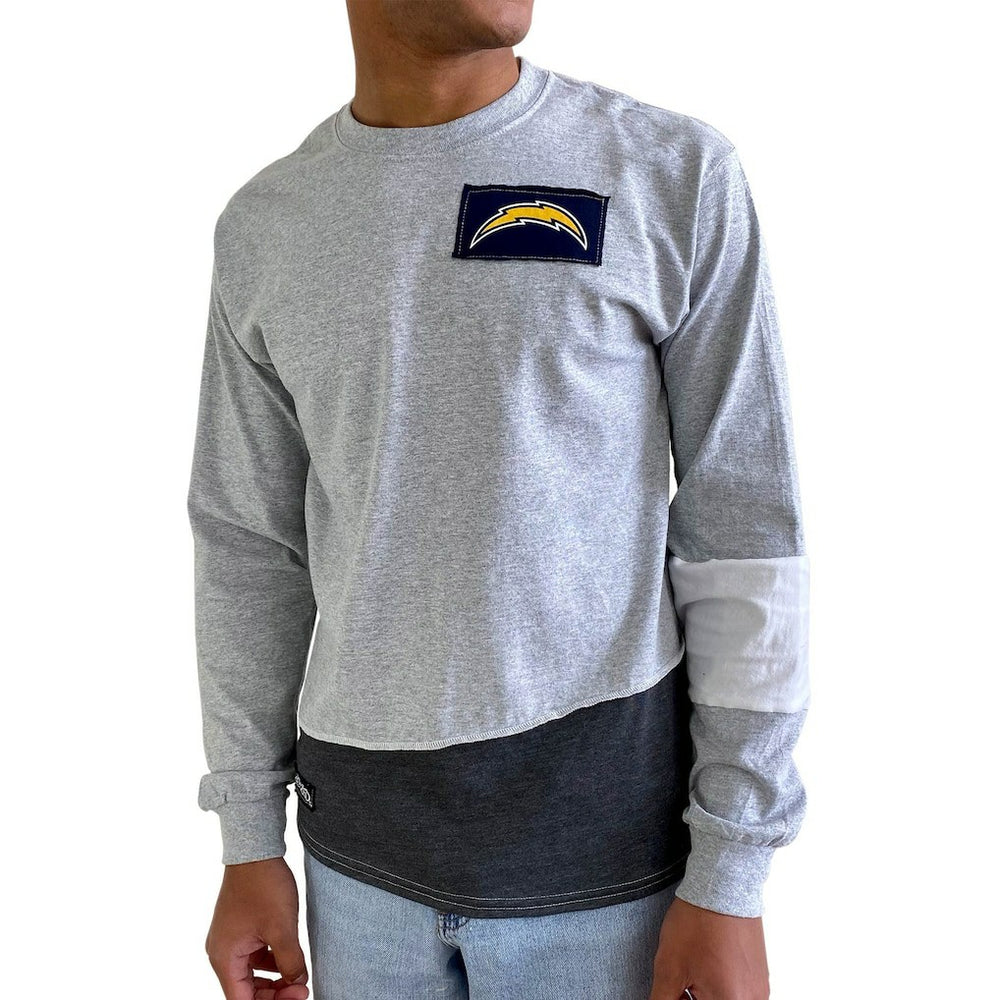 Refried Apparel Sustainable Angle Long Sleeve T-Shirt - Los Angeles Chargers T-shirts