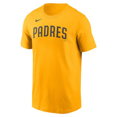Gold Yu Darvish San Diego Padres Nike Name & Number T-Shirt