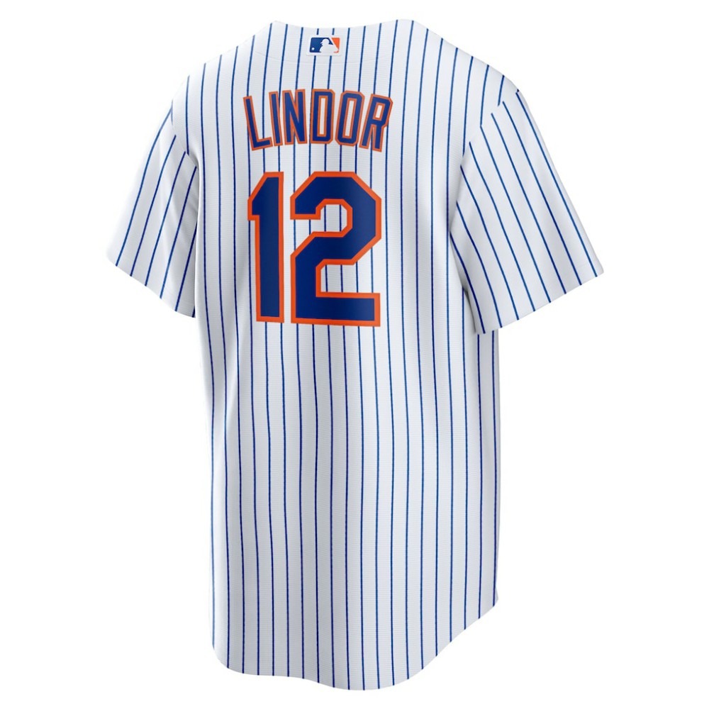 White Francisco Lindor New York Mets Nike Home Replica Player Jersey