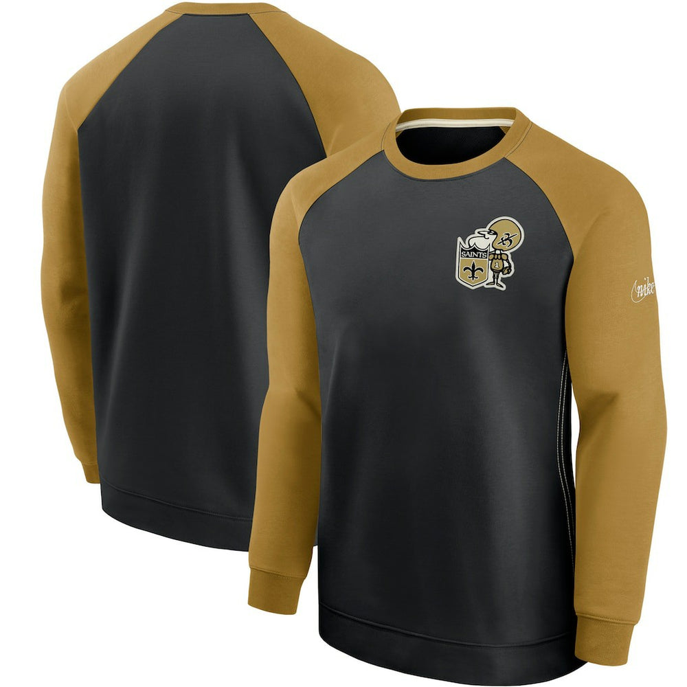 Historic Raglan Performance Pullover Sweater - New Orleans Saints Pullover