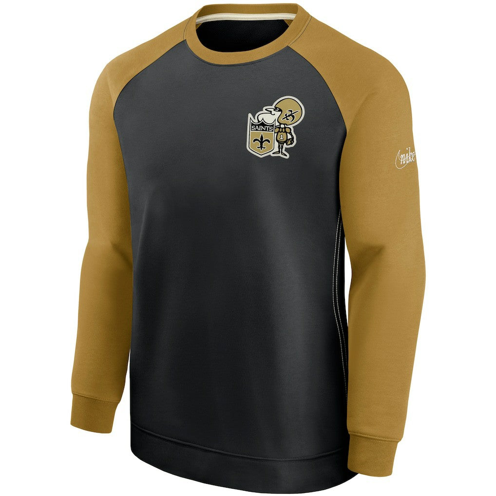 Historic Raglan Performance Pullover Sweater - New Orleans Saints Pullover