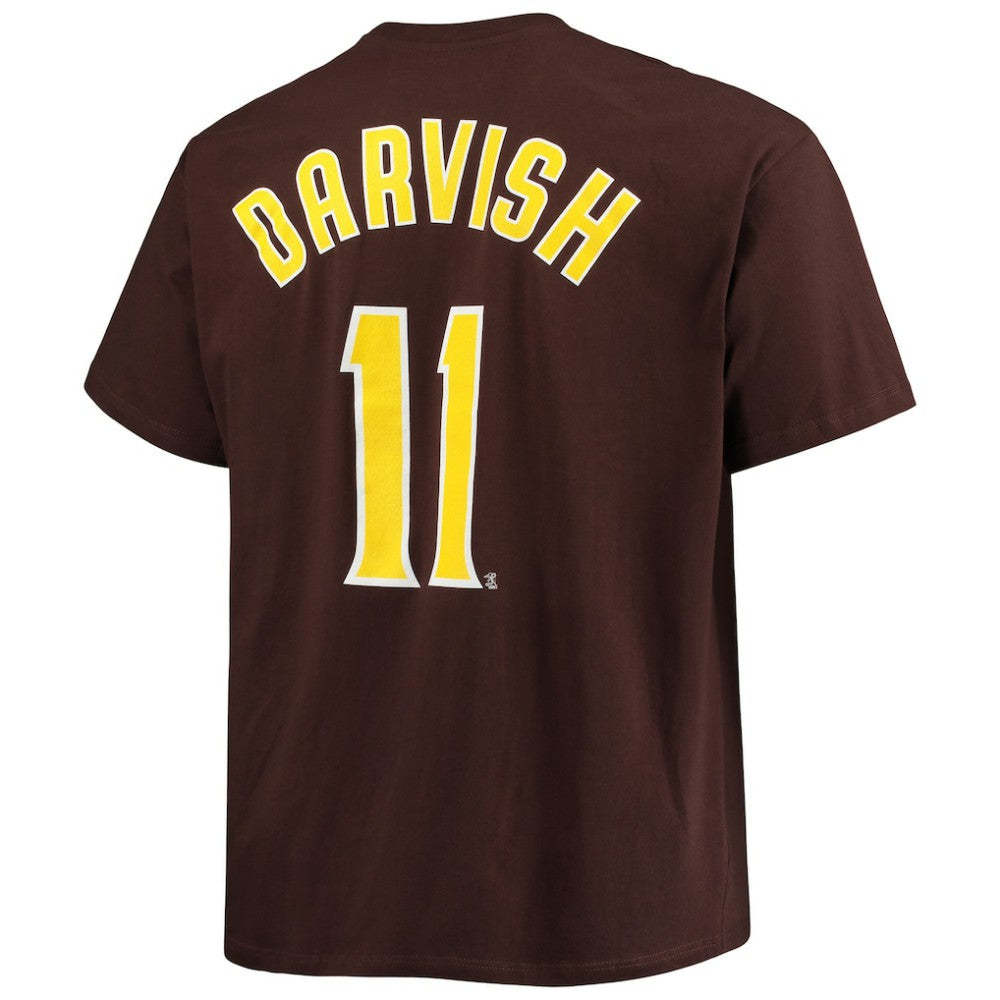 Brown Yu Darvish San Diego Padres Fanatics Big & Tall Name & Number T-Shirt