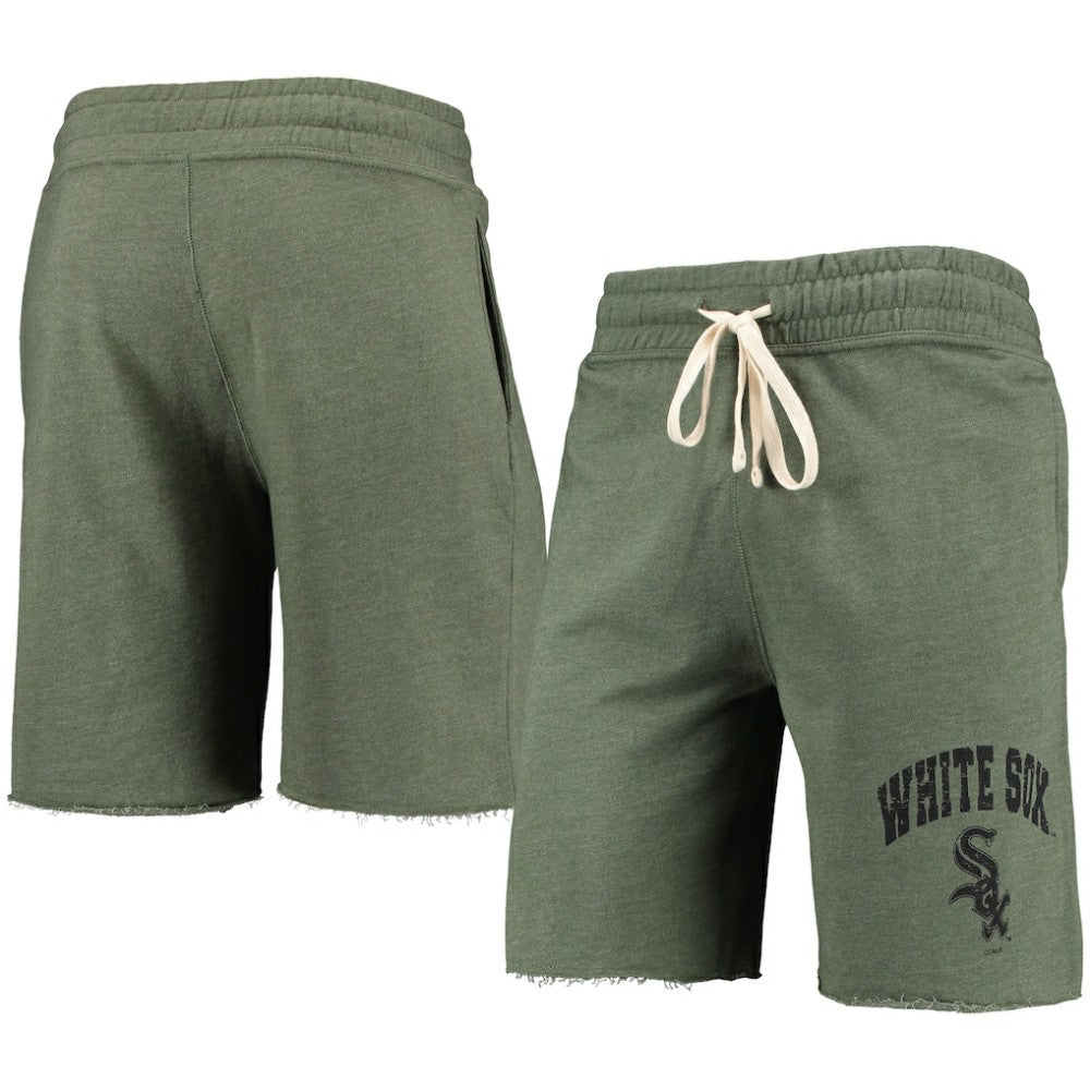 Heathered Olive Chicago White Sox Concepts Sport Mainstream Tri-Blend Shorts