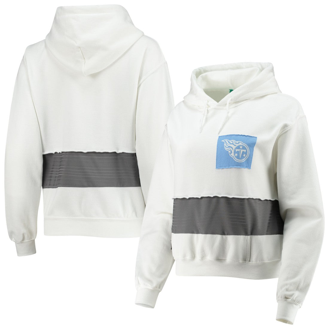 Refried Apparel Women's Sustainable Crop Dolman Pullover Hoodie - Tennessee Titans Hoodies