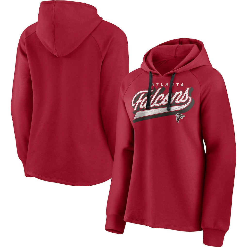 Women's First Contact Raglan Pullover Hoodie - Atlanta Falcons Hoodies
