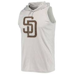 Gray San Diego Padres Stitches Sleeveless Pullover Hoodie