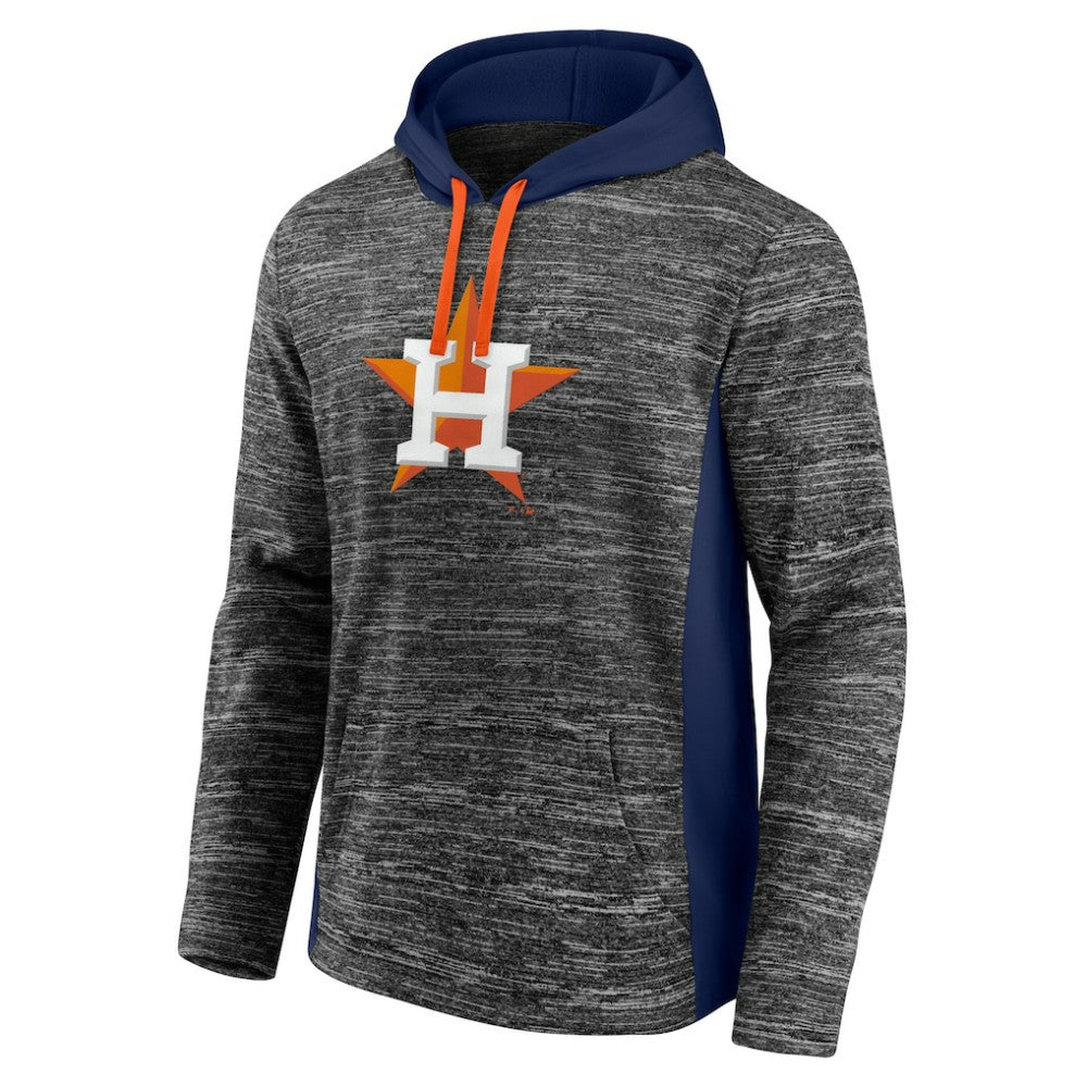 Gray/Navy Houston Astros Fanatics Instant Replay Color Block Pullover Hoodie