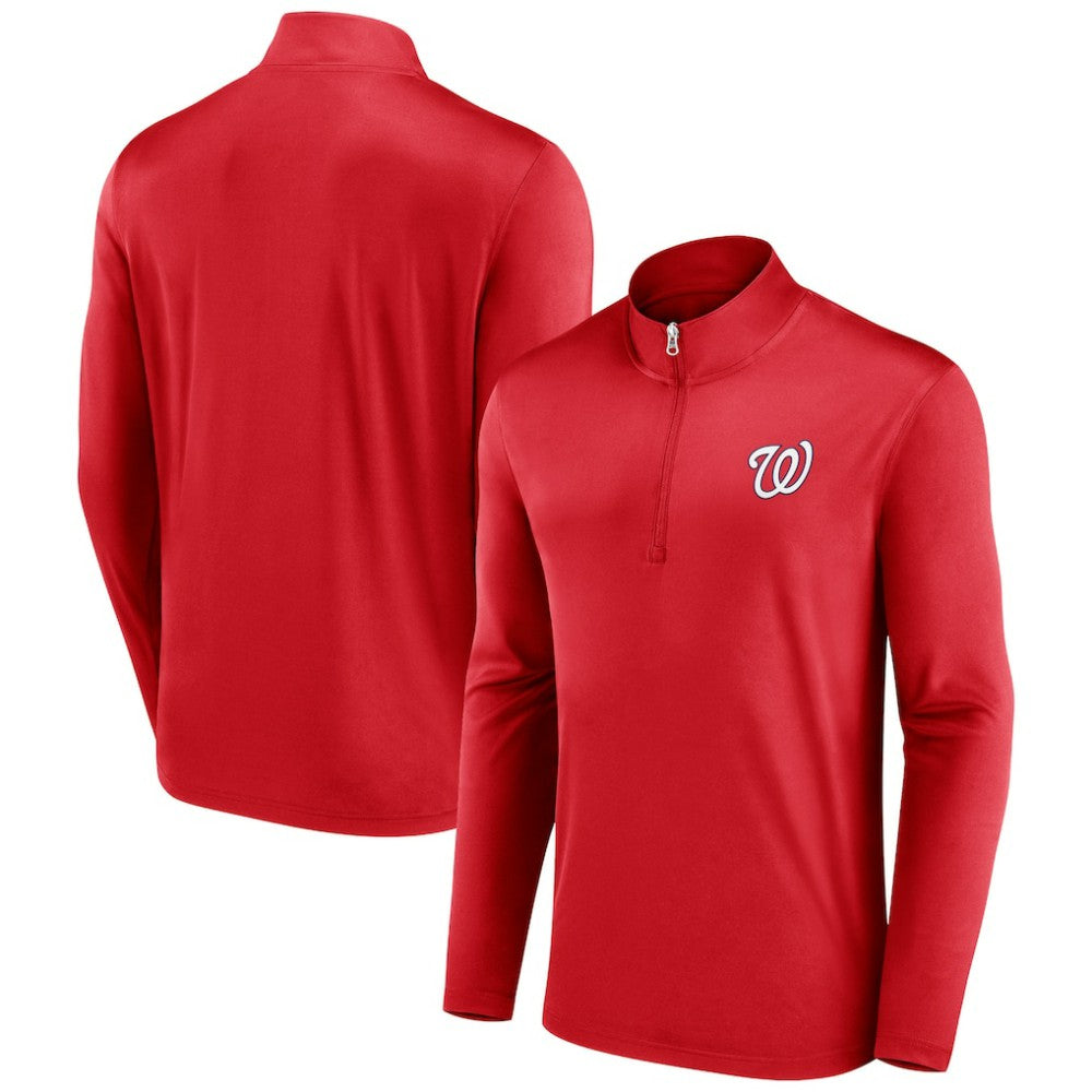 Red Washington Nationals Fanatics Underdog Mindset Quarter-Zip Top