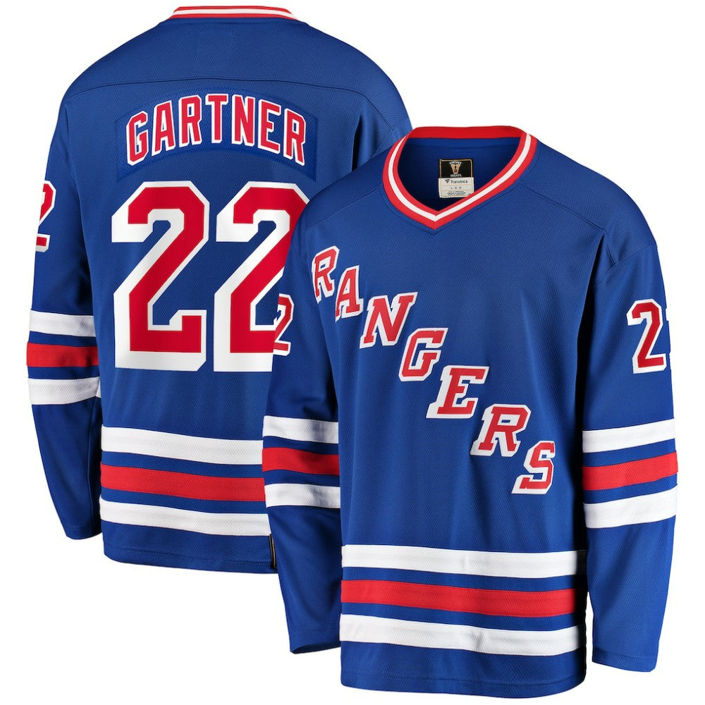 NHL Mike Gartner New York Rangers Fanatics Premier Breakaway Retired Player Jersey