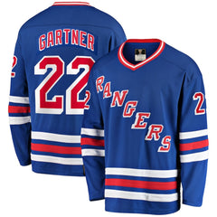 NHL Mike Gartner New York Rangers Fanatics Premier Breakaway Retired Player Jersey