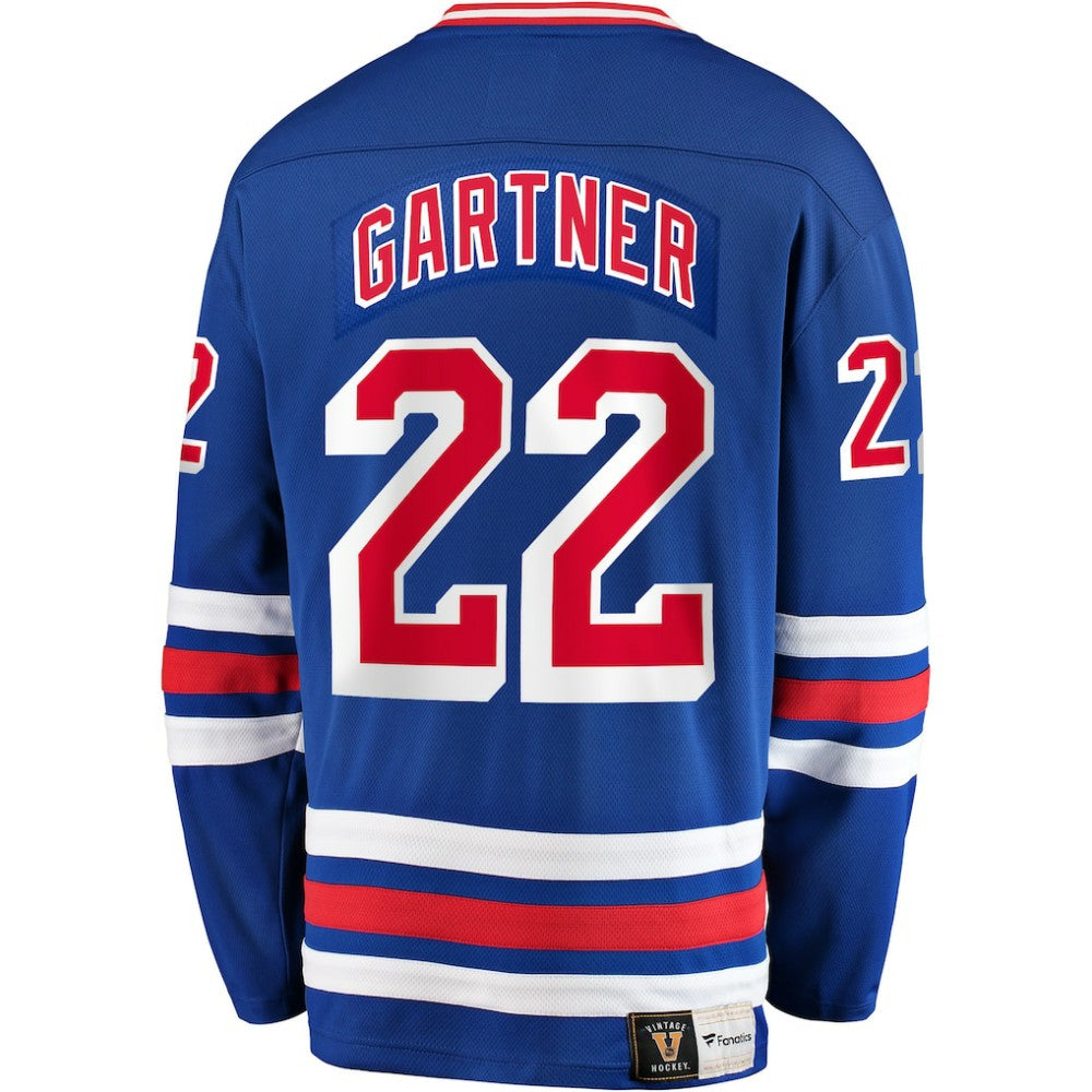 NHL Mike Gartner New York Rangers Fanatics Premier Breakaway Retired Player Jersey