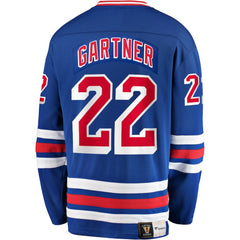 NHL Mike Gartner New York Rangers Fanatics Premier Breakaway Retired Player Jersey