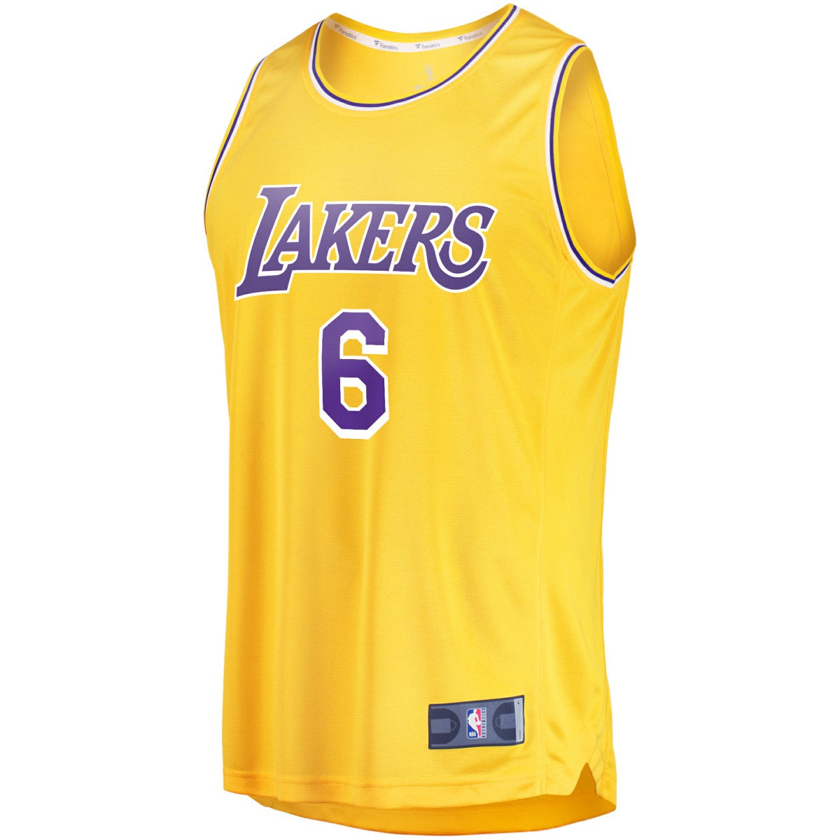 Fanatics LeBron James Los Angeles Lakers #6 Fast Break Replica Player Jersey Gold