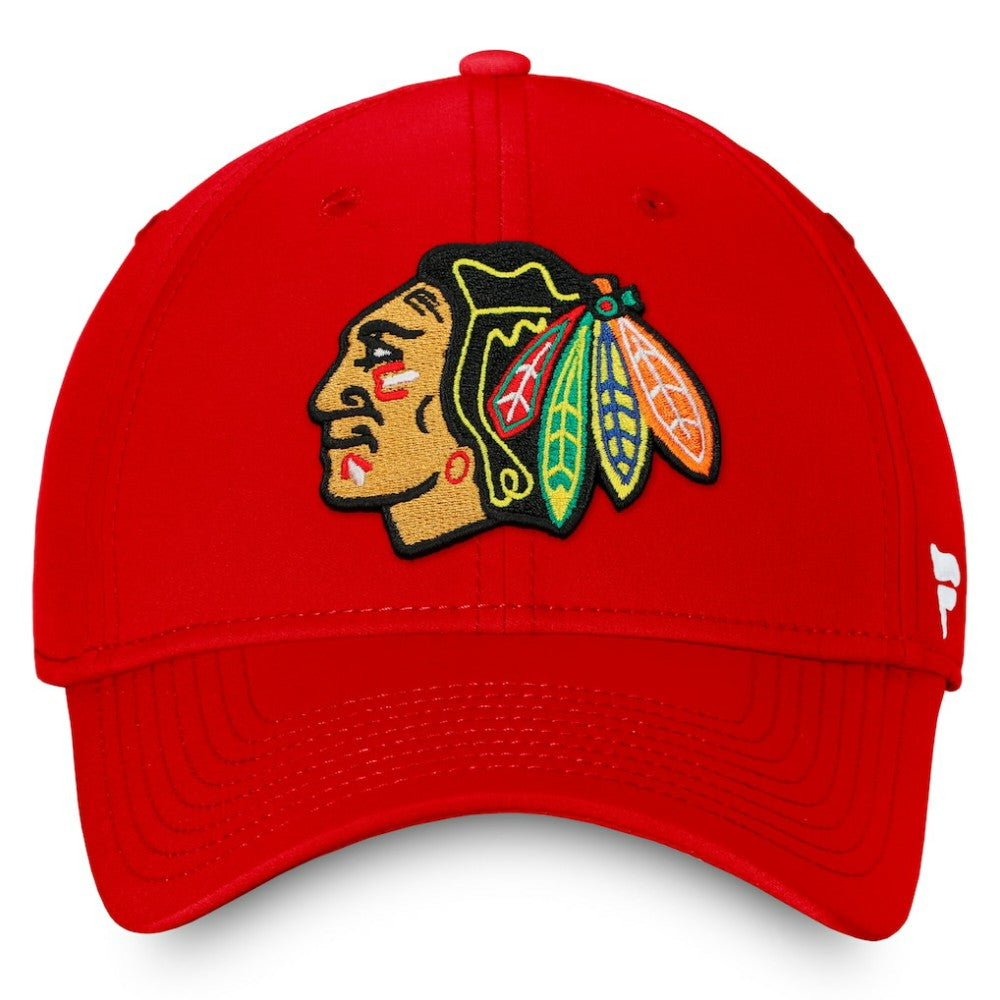 NHL Chicago Blackhawks Fanatics Core Primary Logo Flex Hat