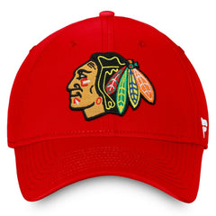 NHL Chicago Blackhawks Fanatics Core Primary Logo Flex Hat