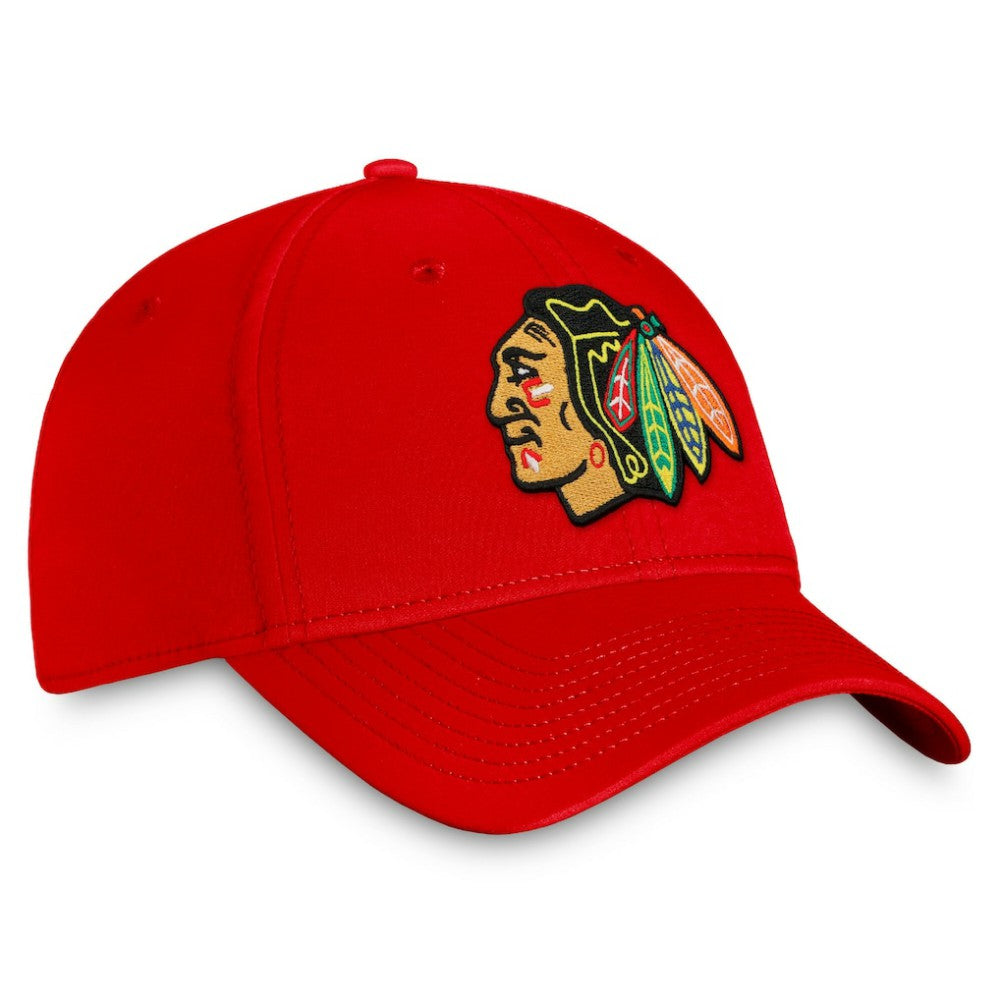 NHL Chicago Blackhawks Fanatics Core Primary Logo Flex Hat
