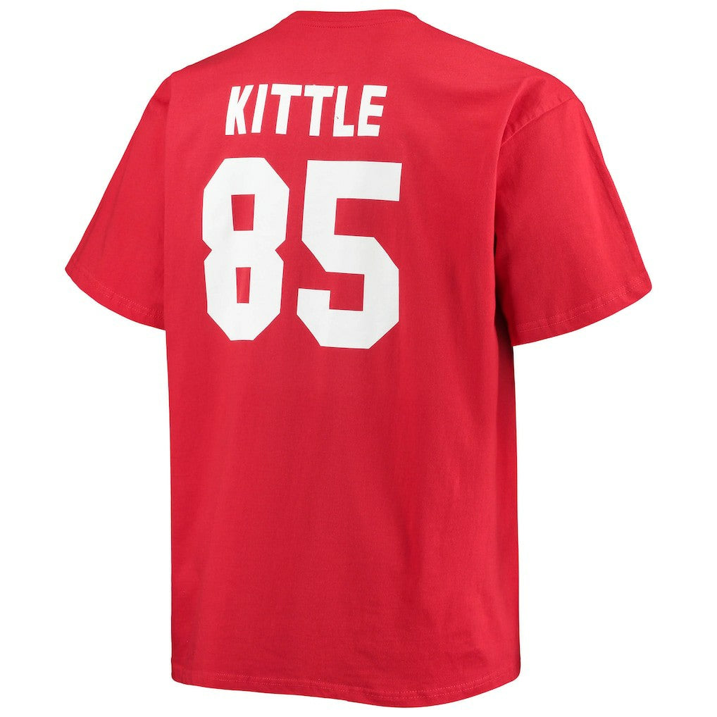 George Kittle  Big & Tall Player Name & Number T-Shirt - San Francisco 49ers T-shirts