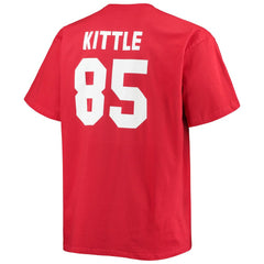 George Kittle  Big & Tall Player Name & Number T-Shirt - San Francisco 49ers T-shirts